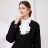 Damen Weißes Halbes Hemd Falscher Kragen Damen Abnehmbare Pullover Tops Herbst Abnehmbares Halbes Hemd Bluse Reverskragen Falscher Kragen