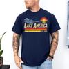 Retro Sunset Great Lakes Lake America Ontario 2026 Unisex T-shirt, Gift People