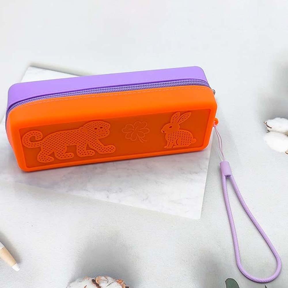 Fast Drying Waterproof Glasses Box Flexible Silicone Breathable Pencil Case School Students Style 9