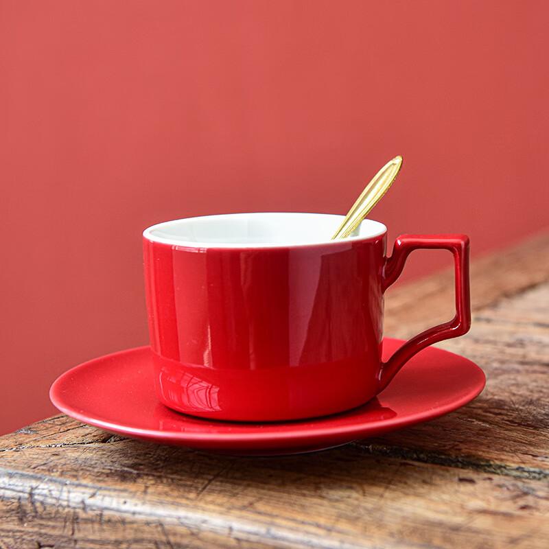 Couple Coffee Cup & Saucer Set with Spoon