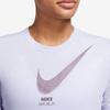 New Nike Crop Tops Women's Purple DZ3750-536
