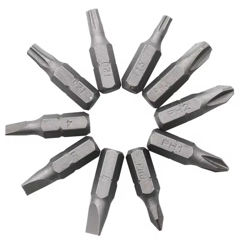 L-förmiger 1/4 Sechskant-Schraubendreherbit 90 Grad Doppelkopfgriff Schwarz 6,35 Schraubenschlüssel 10-teiliges Gelbes Klebeband Schraubendreherbit Werkzeugset