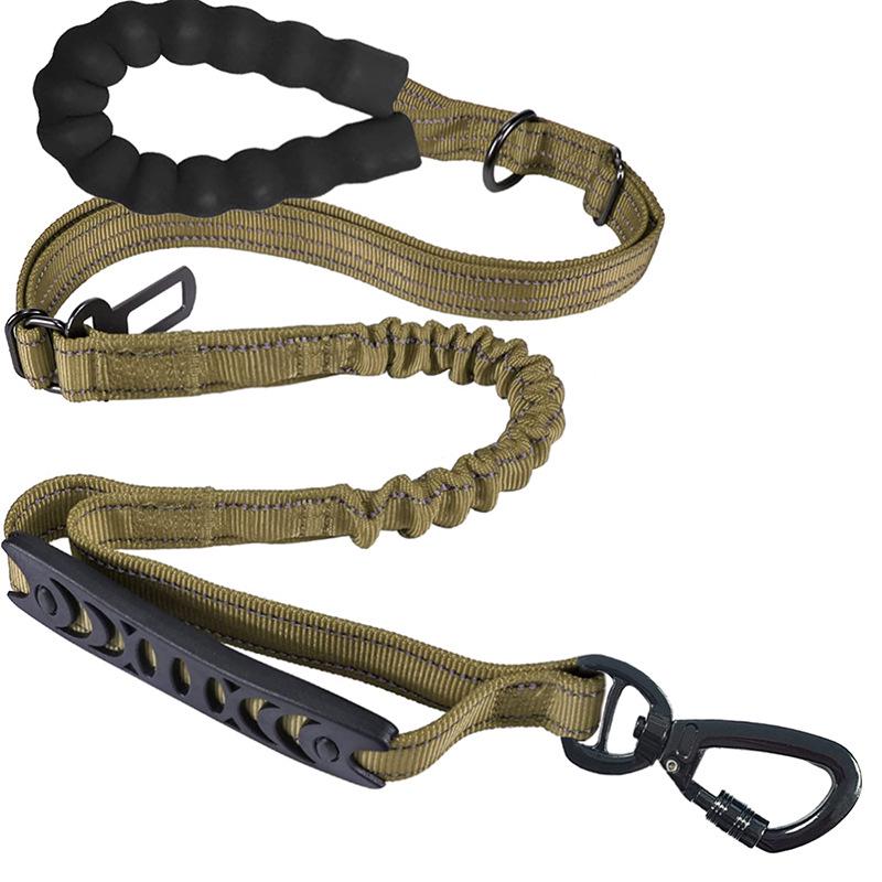 Shock-Absorbing Multi-Function Dog Leash for Large Dogs – Anti-Pull Elastic Design for Walking & Running