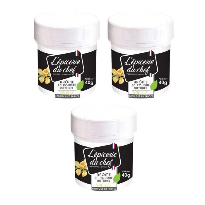 Arôme alimentaire naturel en poudre Vanille 120 g