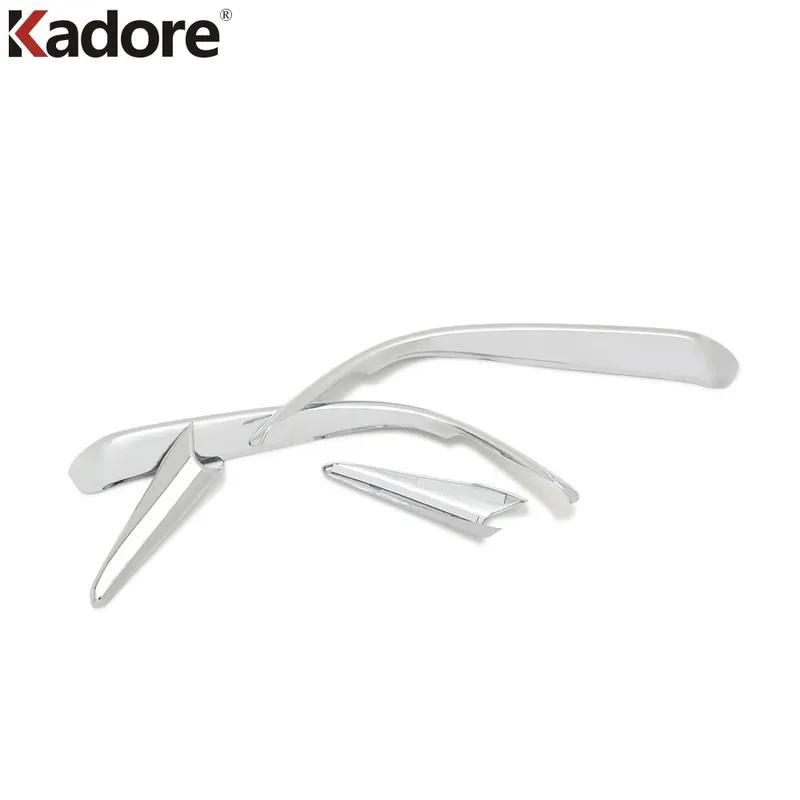 Front Fog Light Lamp Eyebrow Cover Trim For Mazda 3 Axela 2017 2018 Chrome Car Head Foglight Foglamp Eyelid Strip Accessories