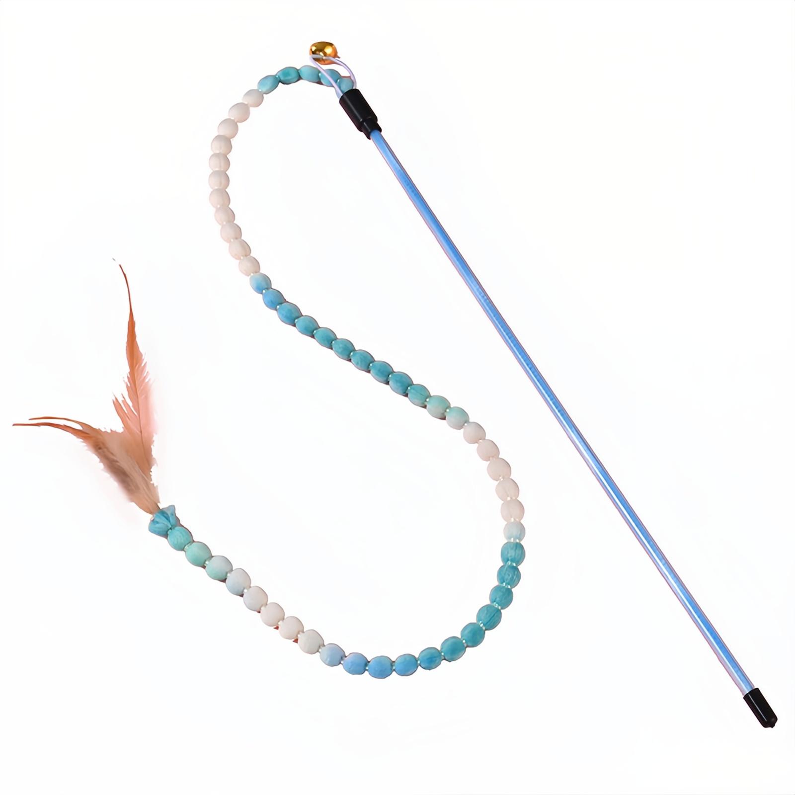 

Wand Toys,Teasing Stick With Bell Interactive Toys Cute Wand Safe Toy For All Breed Size One Size