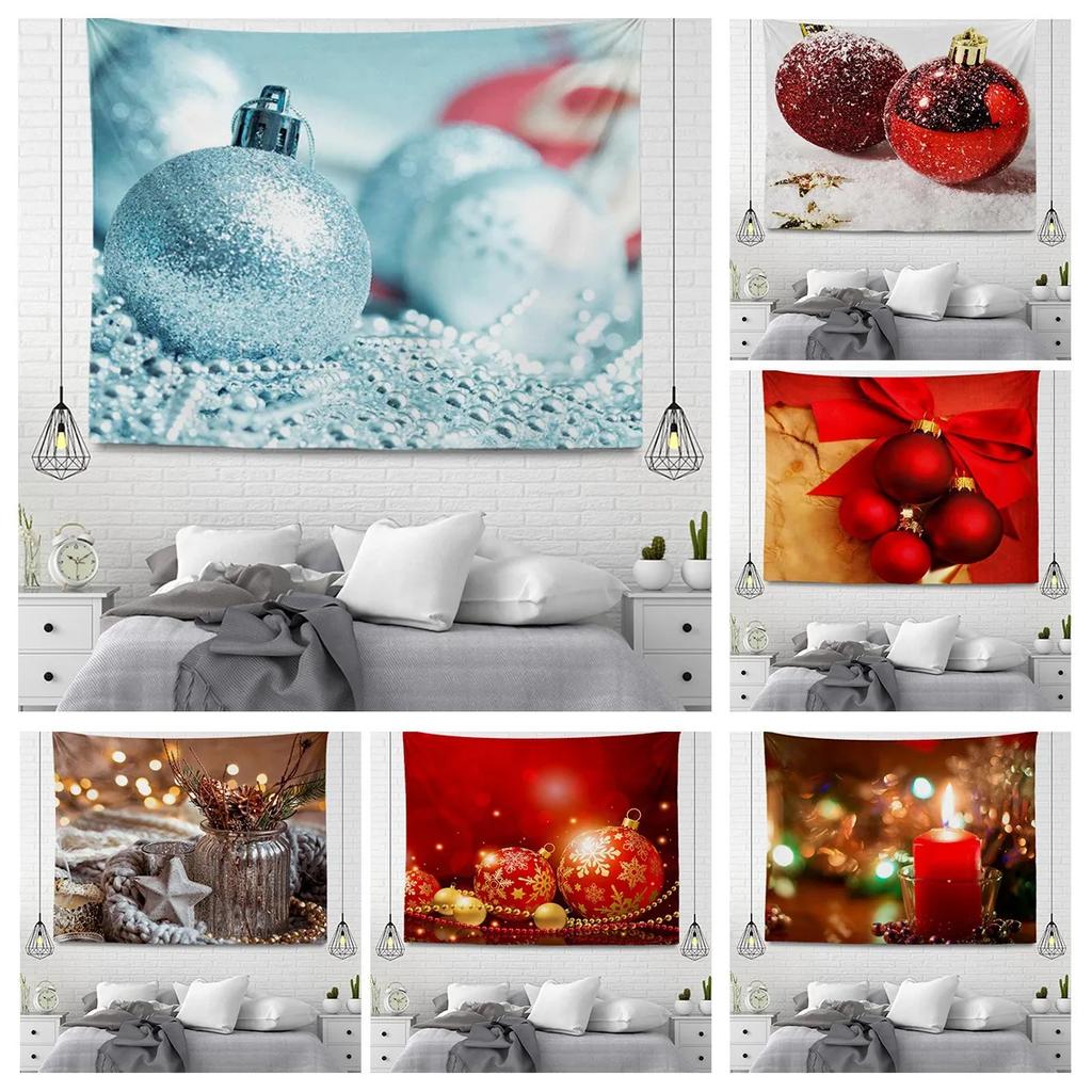 Hängende Wandteppiche aus Stoff im weihnachtlichen Stil