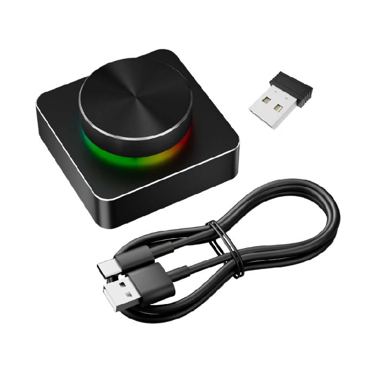 

Ergonomic Rotating Press Knob Controller With Bluetooth-compatible And Customizable Commands For PC laptop