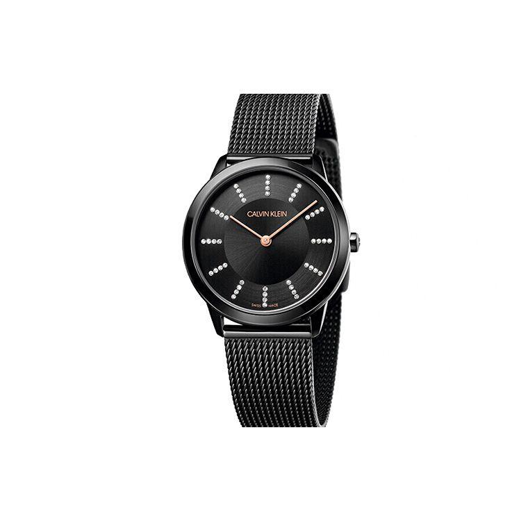 Calvin Klein Quartz Movement Black Dial Unisex Watches K3M22X2X Black Dial