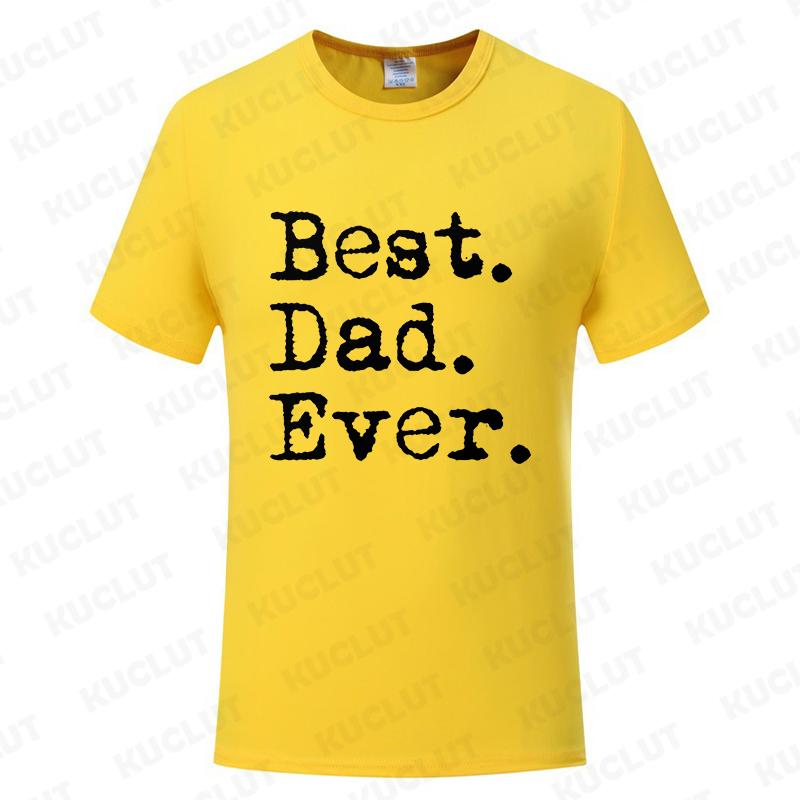 Best Dad Ever T Shirt for Men Father Family Husband Grandad Funny Birthday Gift Graphic Streetwear Short Sleeve Tshirt Summer S