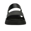 Calvin Klein Jeans Leather Casual Thick Sole Slide Sandals Women Footwear Black YW01694-0GJ