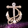 Lanhao Hot-Selling Pearl Swan Rhinestone Flower Brooch - Japanese & Korean Fashion Accessories for Women