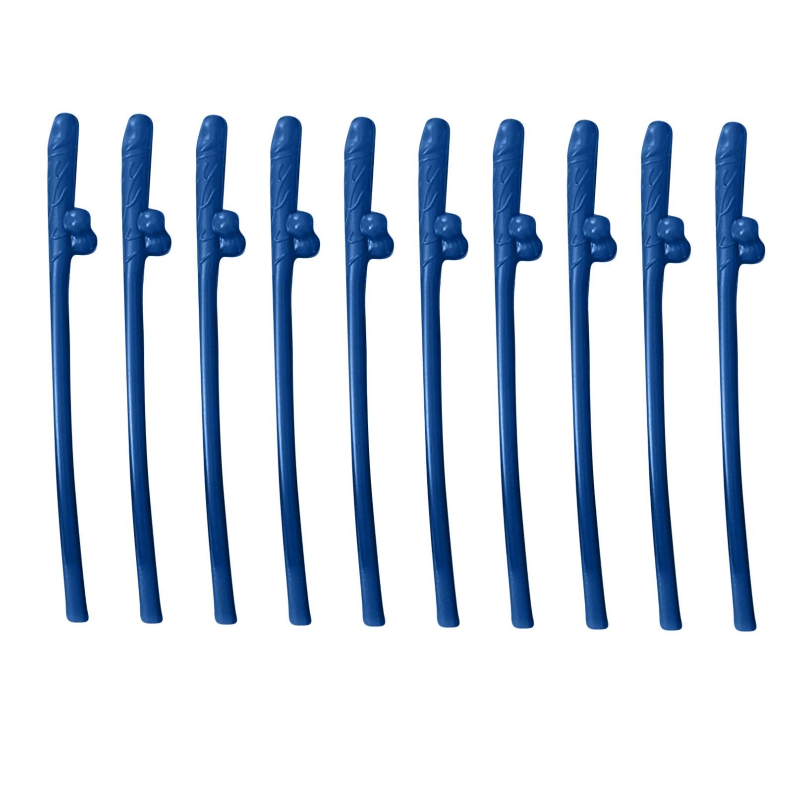 

Bar Party Bachelor Party High Quality Plastic Unique Spoof Straws 10pc темно-синий