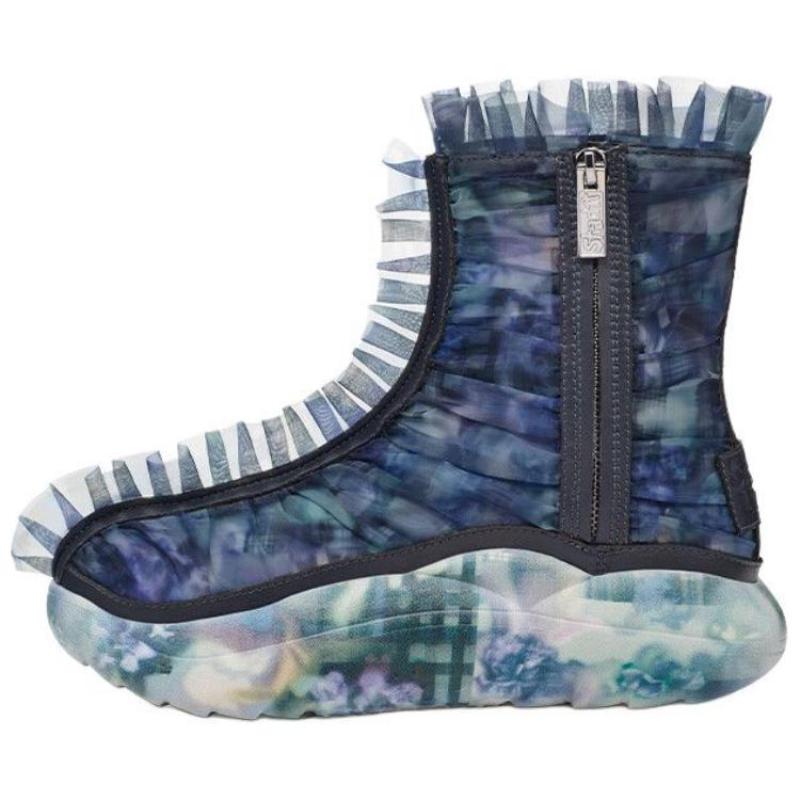 UGG Кеды женские Collina Strada с оборками и принтом ботинок темно-синие с цветочным узором 1170430-DFL 38 15290₽