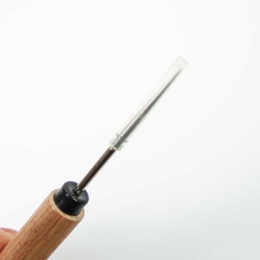 Punteruolo per Cucito Manico in Legno Ago in Acciaio Inossidabile Strumento per Punzonare la Pelle Punteruolo per Progetti Fatti a Mano Principianti Hobbisti Donne