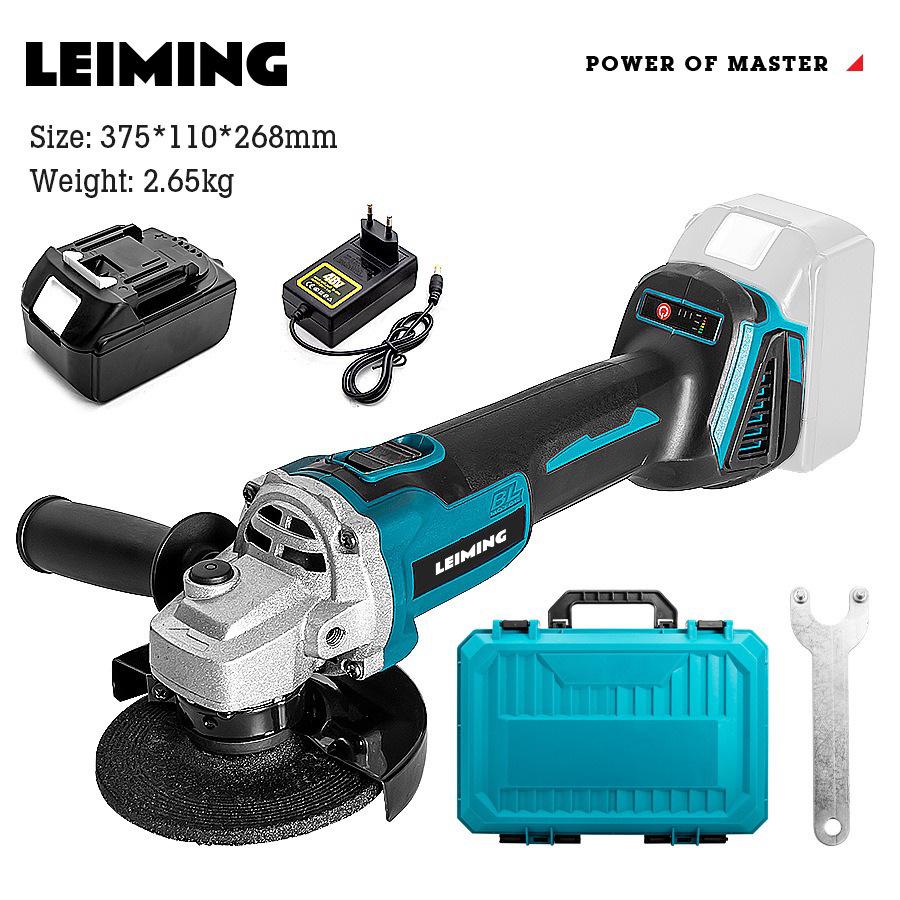 Lei Ming Multifunctional Brushless Angle Grinder & Polisher - High Power Rechargeable Lithium Battery for Home Use