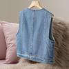 Tachic Women's Washed Denim Vest