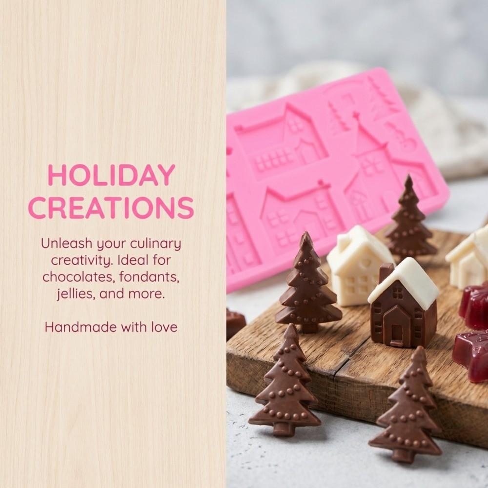 Multiple Cavity Design Silicone Mold Food Grade Silicone Cake Decor Mold Holiday Baking