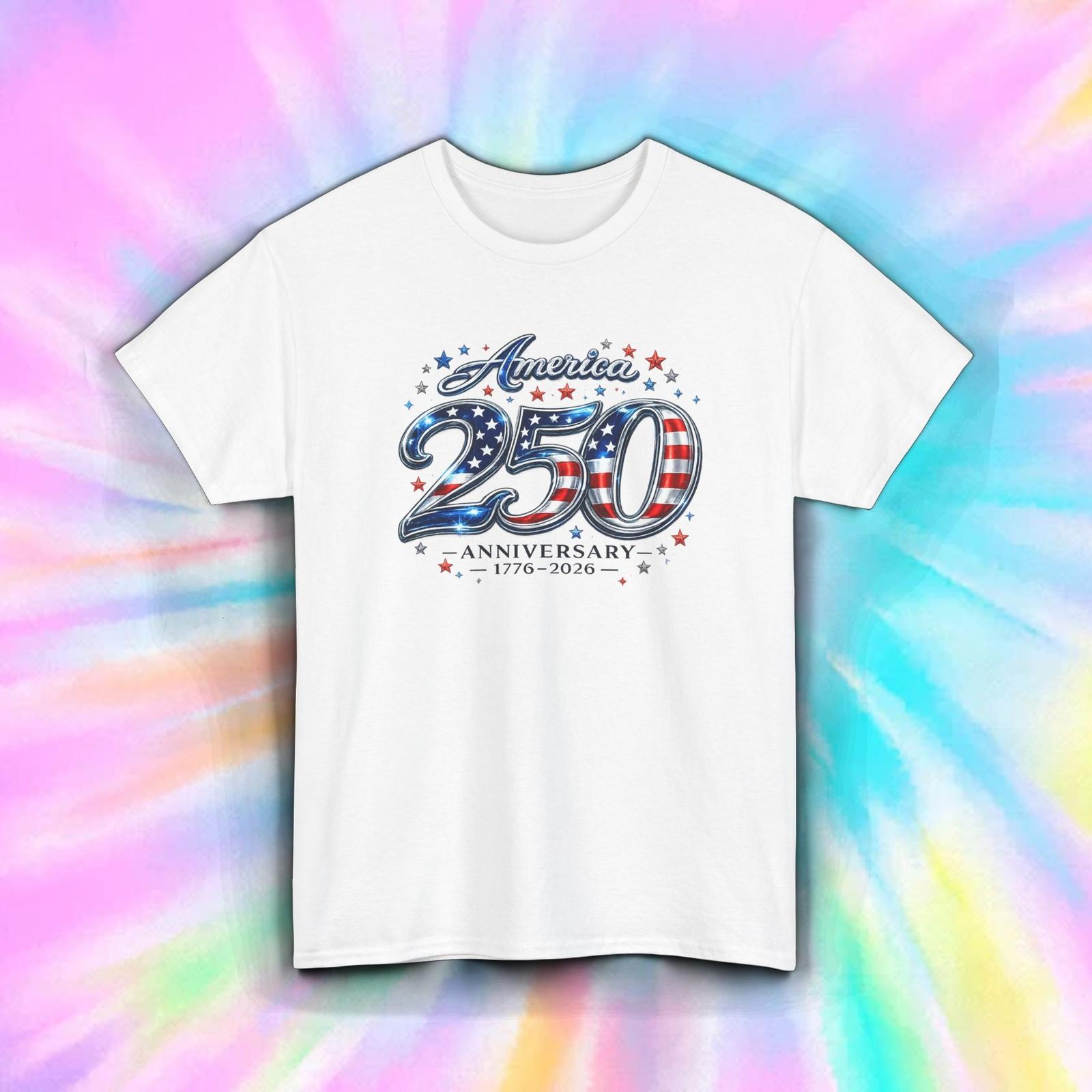 America 250 Anniversary Shirt 1776 2026 Patriotic USA Tee Independence S-5XL XXXL