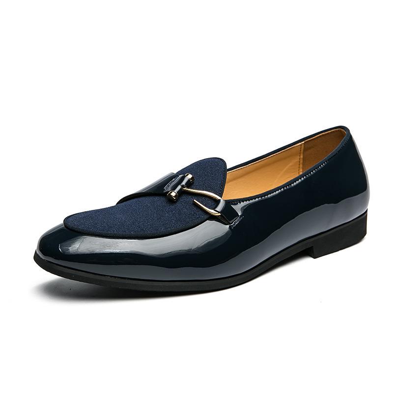 2024 Spring/Summer Men's Trendy Slip-On Leather Shoes - Low-Top, Stylish, Versatile for All Seasons