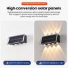 LED Solar Spotlights Outdoor Wall Lamps Waterproof 8W Garden Decor Lamps Up And Down Lighting For Courtyard Porch Balcony Garden