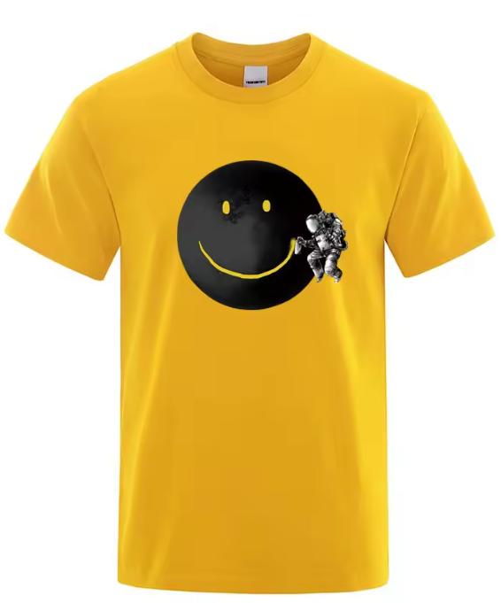 Summer Unisexs TShirt High Quality Cotton Funny Spaceunisex Printing Casual Loose ONeck Unisex Short Sleeve TShirt Male Tee Tops
