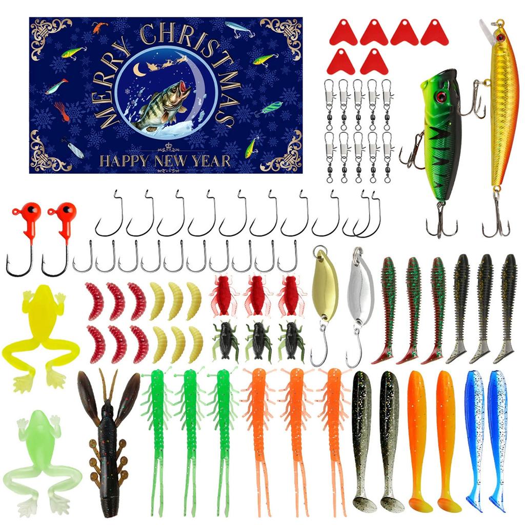 Complete Fishing Kit for Largemouth Smallmouth and Trout - All-in-One Tackle Set with