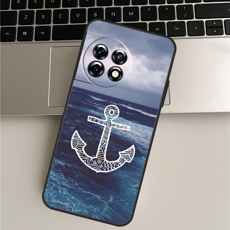 

Stripes Anchor Boat Ship Wheel Case For OnePlus Nord CE 5 3 4 Lite N20 N30 OnePlus 15 R 13T 10T 9 10 Pro 11 12 13 13R Cover OnePlus Nord CE5