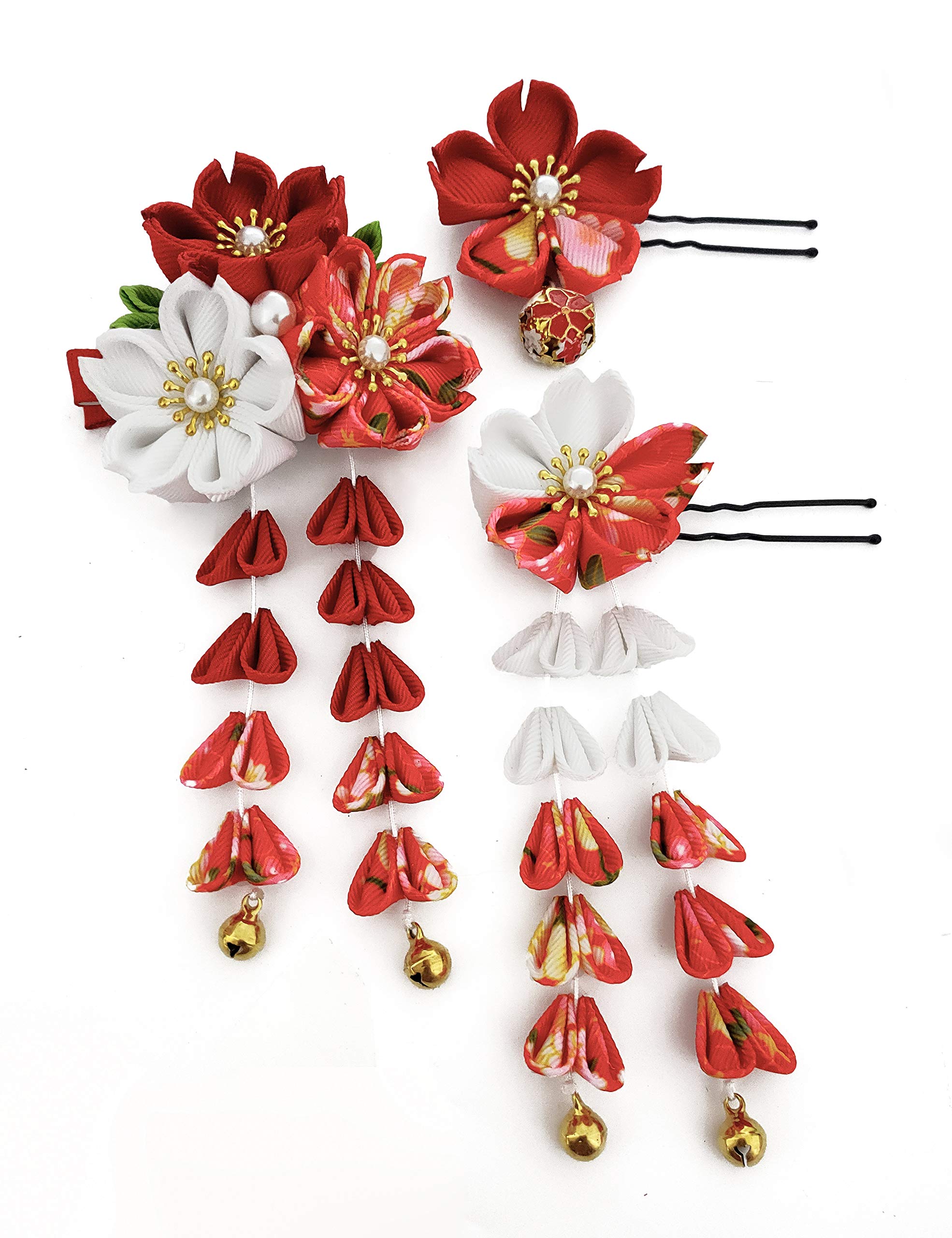 

JZOON Hair Ornament Set with Cherry and Butterfly Perfect for and Other and Other Japanese Includes Available in and Includes 12 Handmade Hair
