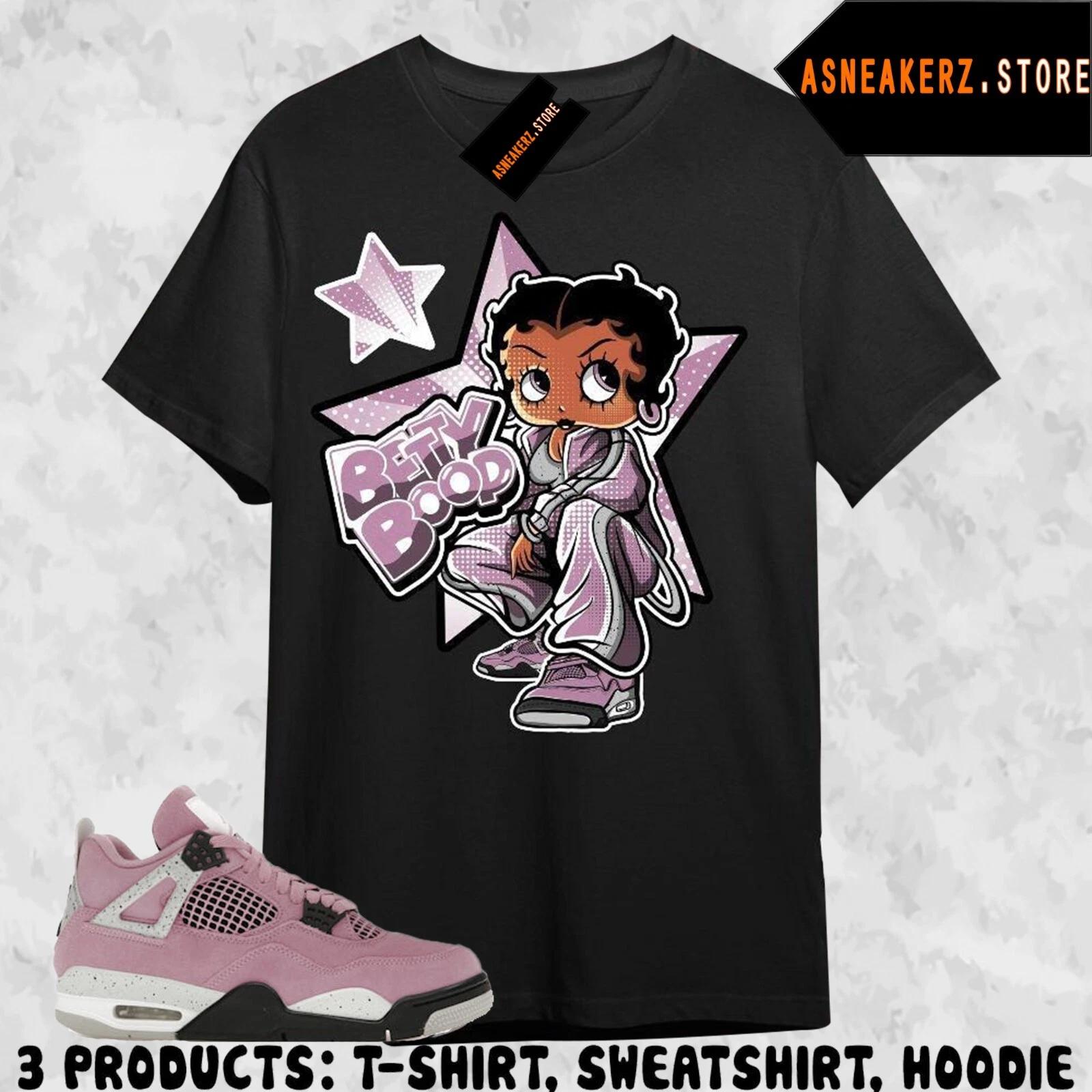 Shirt To Match AJ 4 Orchid Sneaker Matching Tee Sneakerhead Betty T-Shirt M