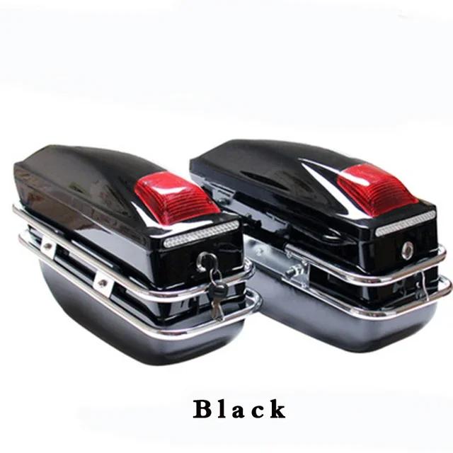 1 Pair 24L Motorcycle Side Boxs Luggage Tank Tail Tool Bag Motorcycle Universal Modified Side Box for Kawasaki/Yamaha/Suzuki