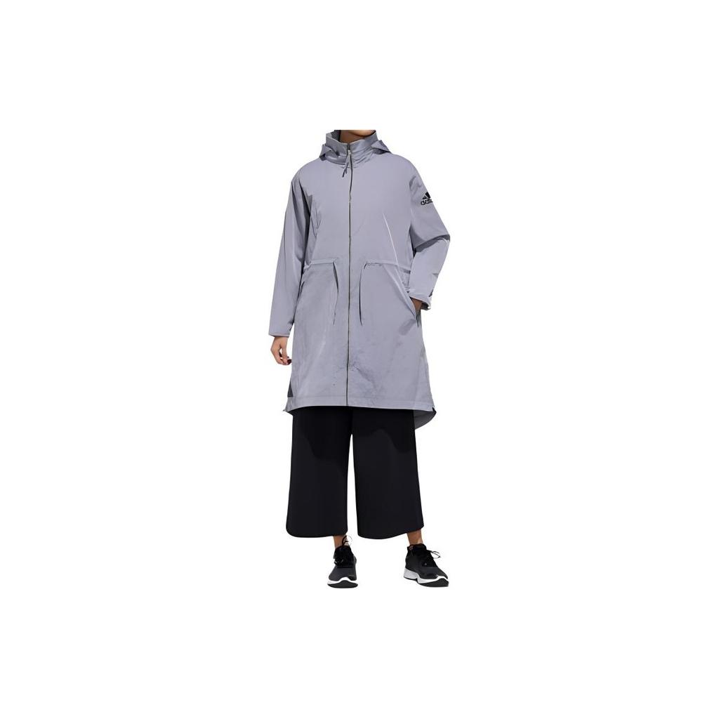 adidas Woven Travel Jacket Women Jackets Light-Gray FM9298