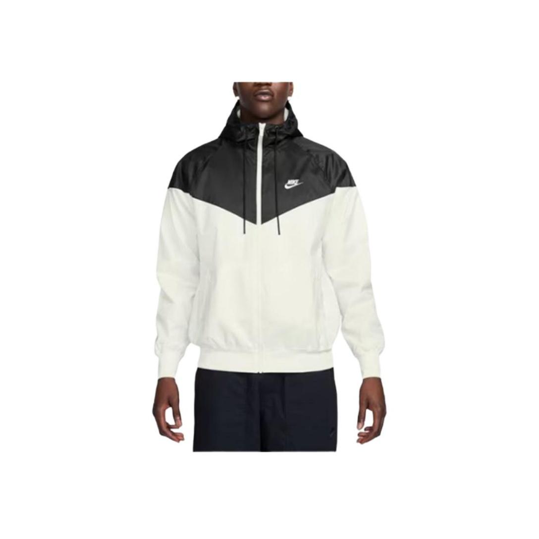 

Nike Logo Hooded Long Sleeve Jacket Men jackets White DA0002-136