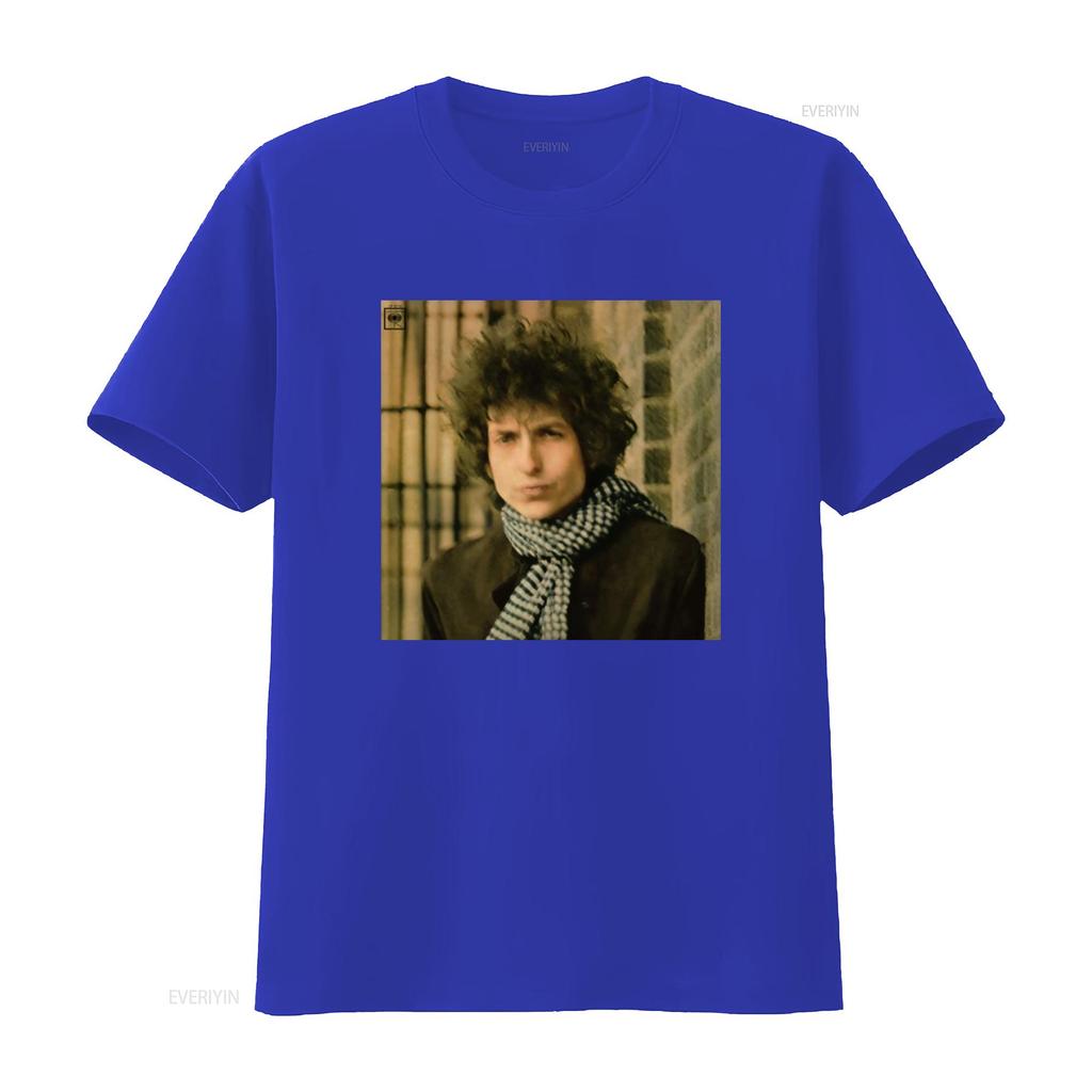 Bob Dylan Blonde On Rock N Roll Band T Shirt 056E Vintage Washed Slightly Casual Comfortable Stretched Graphic Streetwear