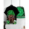 2026 Summer New Men's Suit with Bear Print Breathable Lightweigh