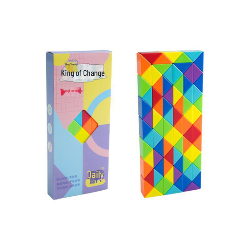 

Лінійка-змійка Diansheng Rainbow: Кубик Рубіка з 24-240 сегментів з інструкцією - Дитяча іграшка для дитячого садка в подарунок