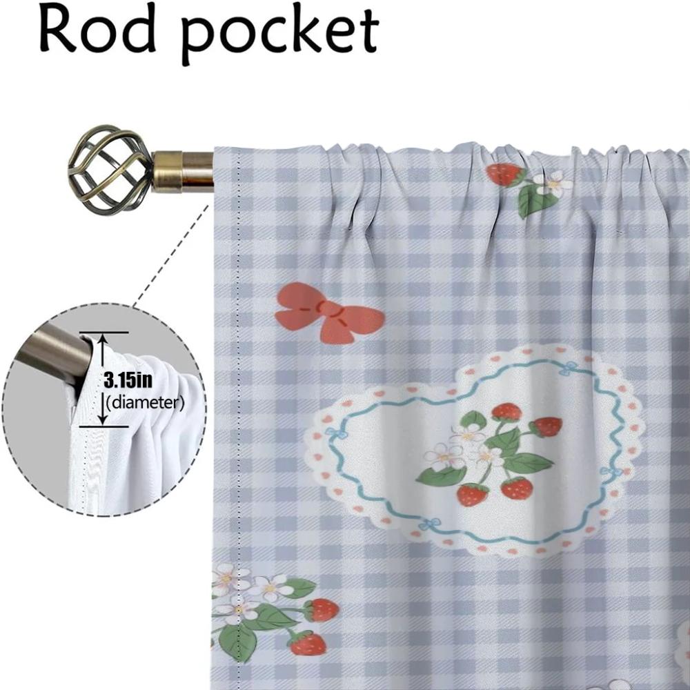 Bear Home Interior Curtains for Camera Partition Modern Living Room Curtains 2 Pieces Shades Window Curtain Tulle for Bedroom