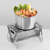 Stainless Split Stove Lightweight, Compact for BBQ Backpacking Hiking Traveling