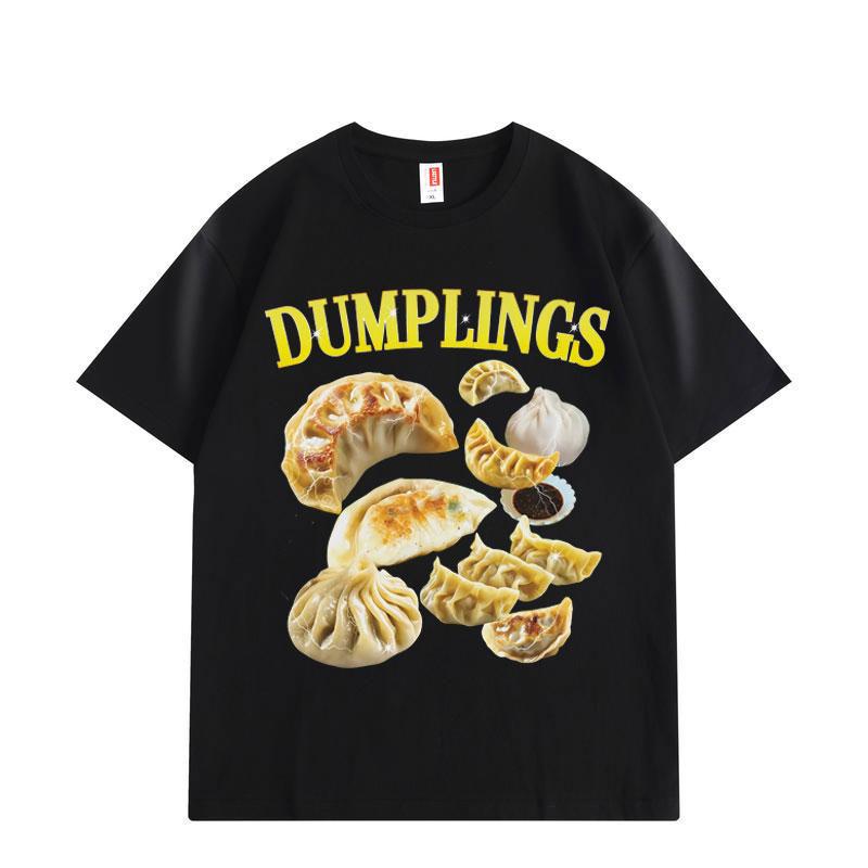 

Dumpling Food Funny Crab Rangoon Meme T-shirt High Quality Fashion Short Sleeve T-shirts Men Women Loose Cotton T Shirts S
