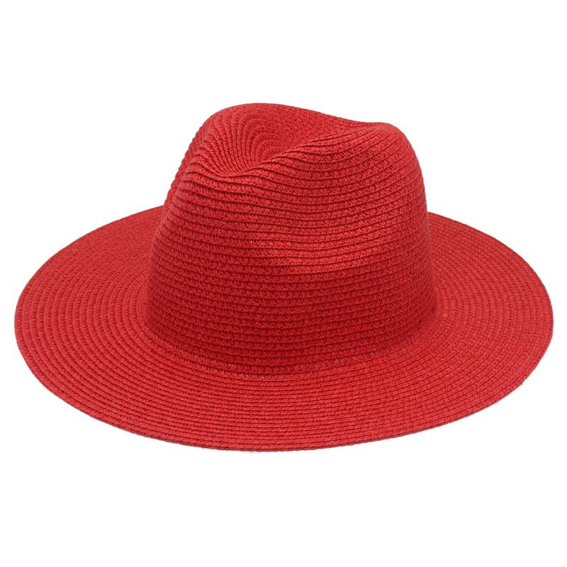 Spring And Summer New Panama Straw Hat European And American Style Jazz Hat Fedora Top Hat Panama Hat Straw Hat