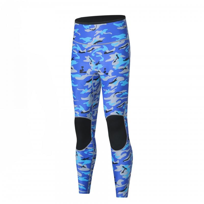 Muta separata in neoprene da 3 mm Uomo Donna Mimetica con cappuccio Apnea Surf Pesca subacquea Immersioni profonde Salvataggio Calda