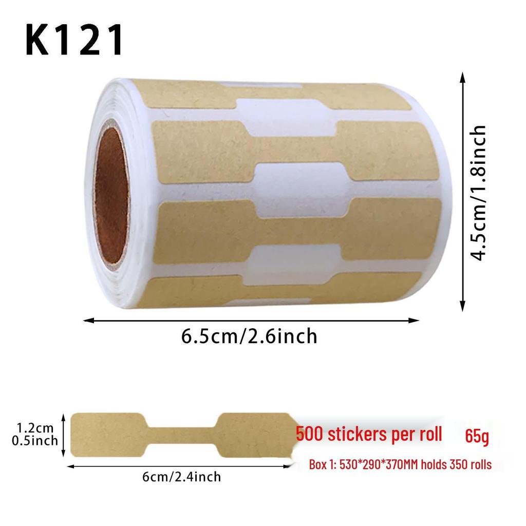 Handwritten Self-Adhesive Natural Kraft Jewelry Price Tags