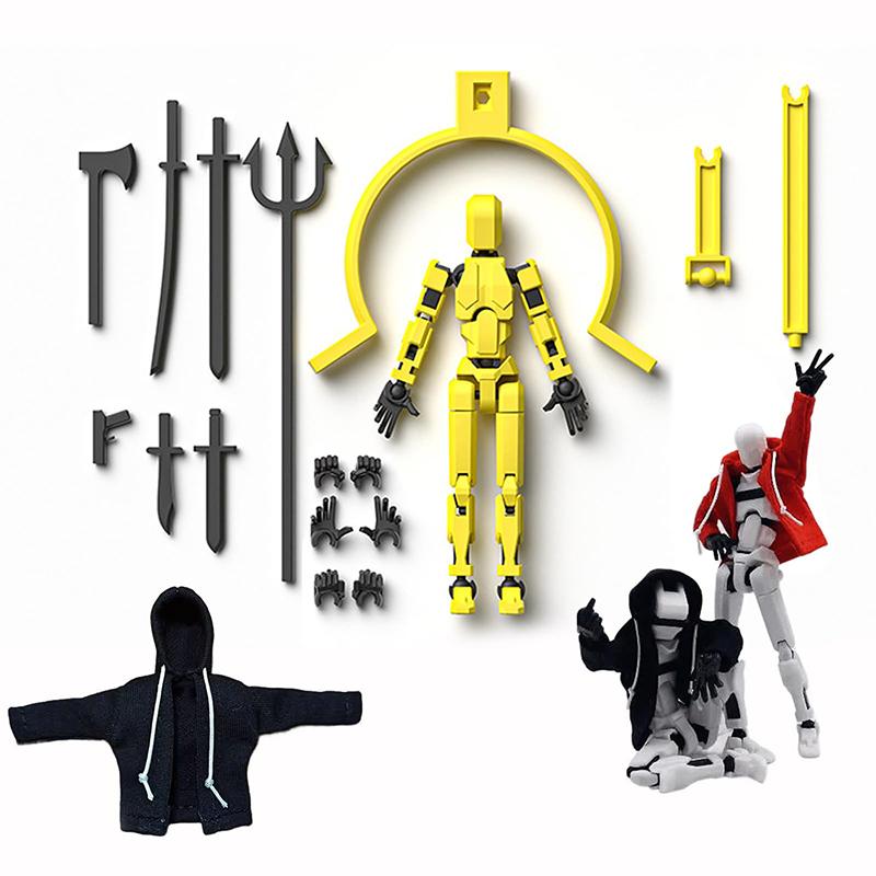 Hoodie Dummy13 Magnetic Action Figure Set Dummy 13 Action Figure With Hoodie T13 Action Figure Set Accessories 3D Printed