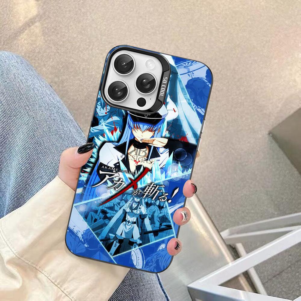 Akame Ga Kill Esdeath Phone Case For IPhone 16 15 14 13 12 11 Pro Max X XR XSMAX 8 7 Plus Matte Shockproof Back Cover