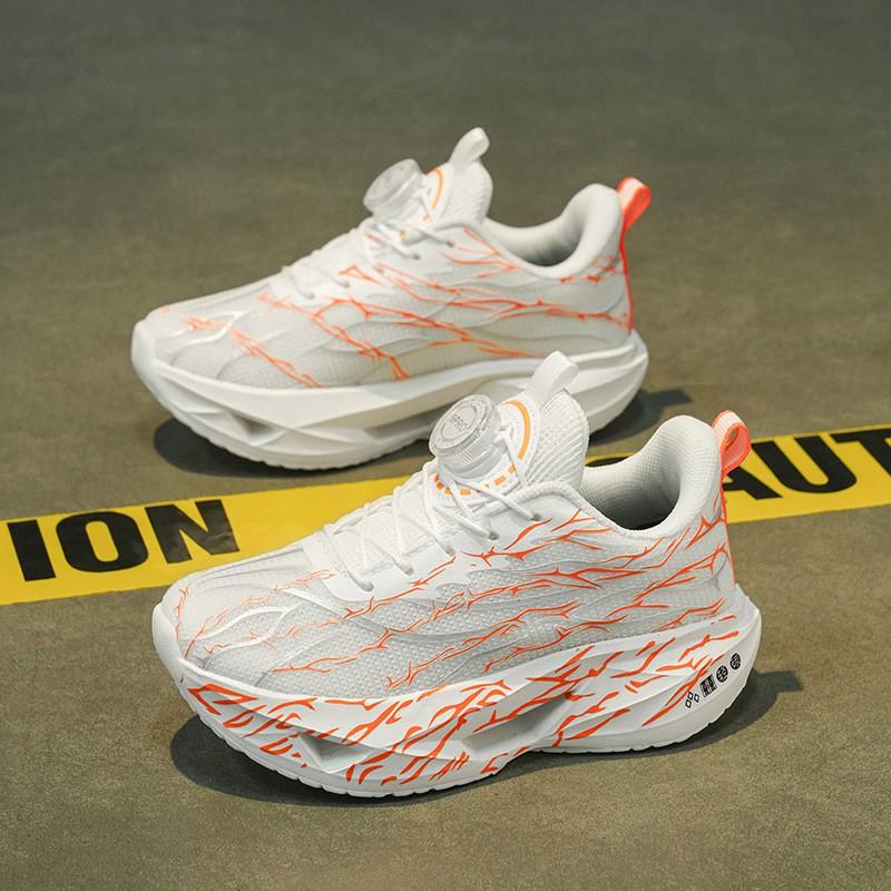 Youth style shoes Boys Running Shoes Kids Lightweight Breathable Athletic Sneakers With Anti-Slip Sole Shock Absorption Support