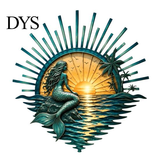 Three Dimensional Wall Art Metal Ocean Decor, Turtle/Lighthouse/Mermaid Pattern Weather Resistant Turtle Sculpture Sculptures for Patio Garden