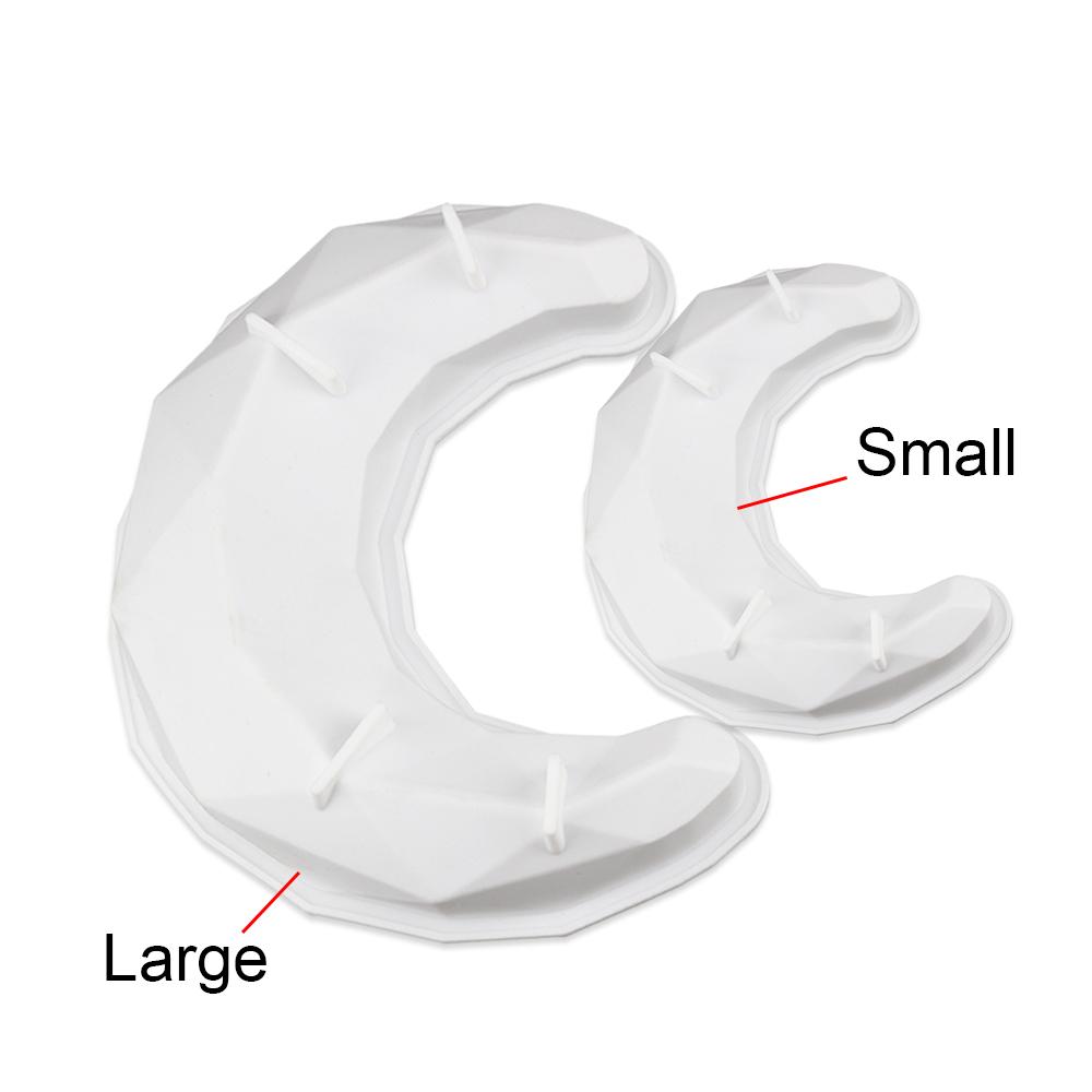 2 style Diamond moon shape Cake Silicone Mold baking pastry Dessert Mousse bread cake mold