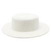 Seaside vacation beach sun protection sun hat green straw hat light board DIY versatile British flat top top top hat