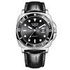 Trendige Herren-Quarzuhr mit drehbarer Lünette, Wasserdichte Armbanduhr