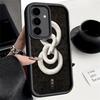 Coque de téléphone pour Samsung Galaxy S26 S25 Ultra S24 FE Coque Serpent Noir Doodle S23 Plus S22 + S21 S20 5G Silicone Souple Funda